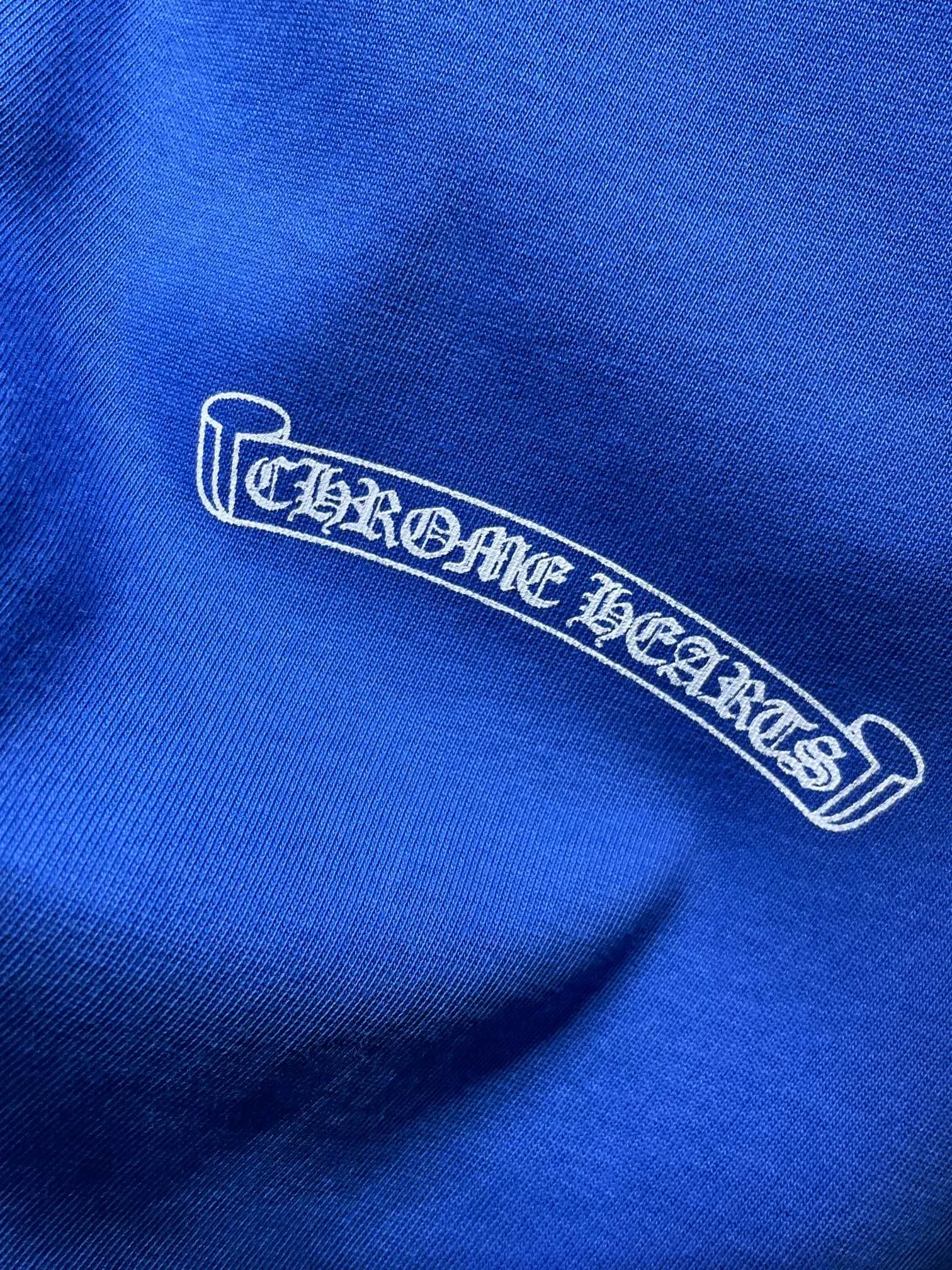 P160 Chrome Hearts 🍁Long T series🍁 High-weight, environmentally friendly and high-quality top-quality fabrics Chrome Sanskrit letters cross flower arm scroll long-sleeved T. Counter synchronization 1:1 replica version Recommended color: blue color matching Code number: S, M, L, XL